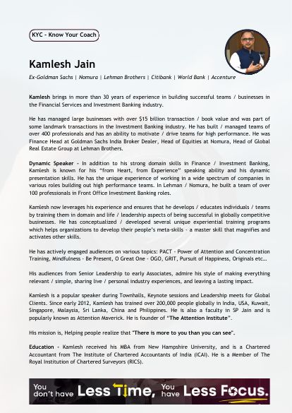 Cover of Kamlesh Jain's profile