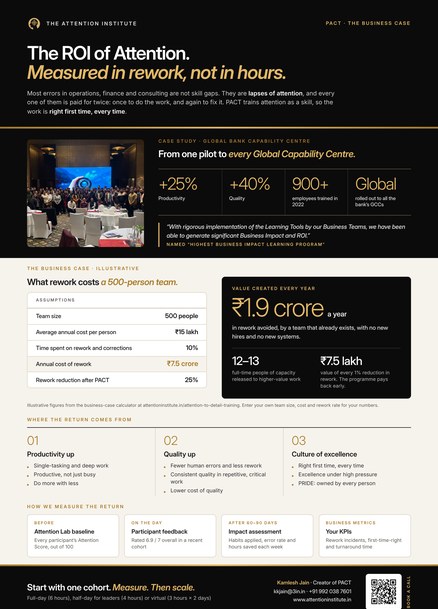 Cover of the PACT ROI business case